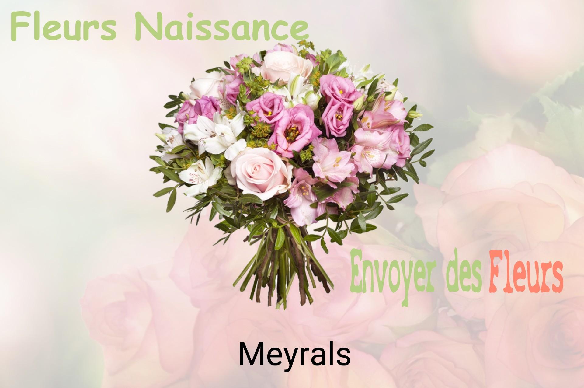 Bouquet de fleurs de naissance livré à Meyrals